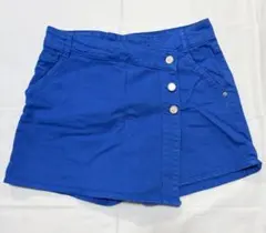 ZARA 青 スカート風ショートパンツ