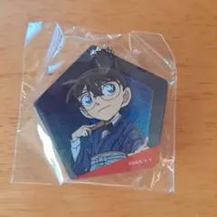 名探偵コナン　ガチャガチャ　グリッターホログラムキーホルダー 江戸川コナン