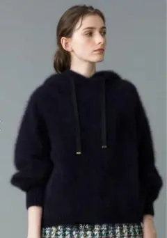 LOULOUWILLOUGHBラクーンフーディ ルルウィルビー 即完売 ブラック