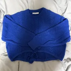 MOUSSY ニット ブルー