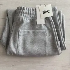 ユニクロC スウェットワイドパンツ　Sサイズ 標準丈　03グレー