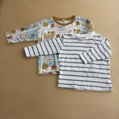 ベビー 長袖Tシャツ 2枚セット