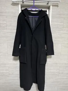 古着　ロングフーディーコート
