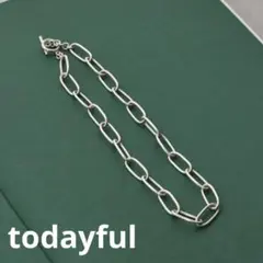【todayful】Oval Chain Necklace シルバーネックレスのサムネイル