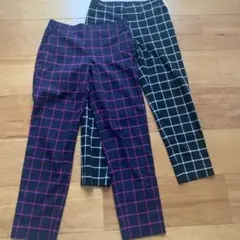 【UNIQLO】キッズチェックパンツ２枚組　130cm&140cm