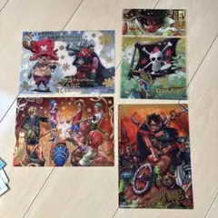 ONE PIECE A5サイズメモリアルレアプレート4枚セット