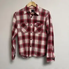 JackRose 赤と白のチェックネルシャツ