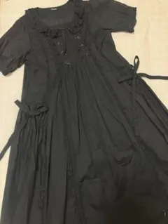 新品 ピンクハウス♥フード付きピコフリルいっぱいのタブリエ／黒 黒ピコフリルフード付きローンタブリエ - ピンクハウス通販