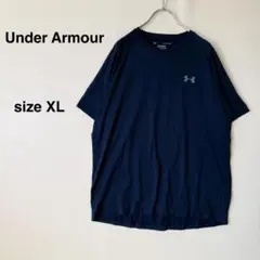 アンダーアーマー 半袖Tシャツ ネイビー XL メンズ トレーニングウェア 速乾