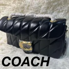 ✨新品✨COACH タビー26 キルティング ショルダーバッグ ブラックゴールド