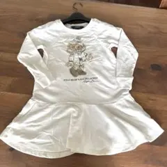 ポロラルフローレン　ベアワンピース　130㎝　白　ホワイト