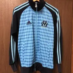 正規品　adidas マルセイユ　トラックジャケット　Sサイズ 水色/ネイビー