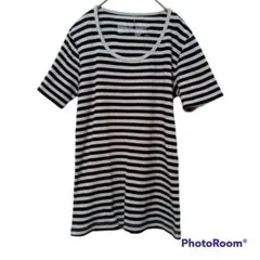 無印良品 良品計画 【L】カットソー ボーダー 美品 レディース USED 古着