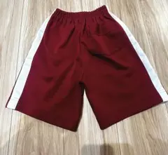 赤　体操服　サイド白ライン　短パン　140