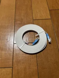 LANケーブル フラットタイプ ホワイト