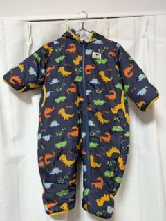 ホットビスケッツ恐竜柄 ジャンプスーツ 　Ｓ70-80cm②