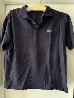 ネイビー 半袖 POLOロゴポロシャツ