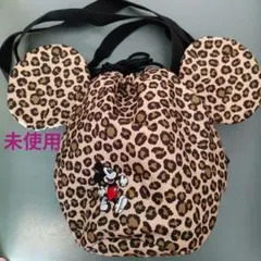 ミッキーマウス型　ショルダーバッグ　レオパード柄　豹柄　東京ディズニーリゾート