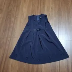 ネイビー ノースリーブワンピース