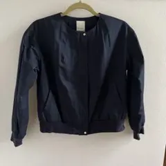 テチチ☆ネイビーノーカラージャケット Ｓ〜Mサイズ