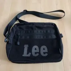 Lee ブラック ショルダーバッグ メッシュポケット