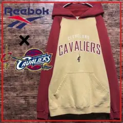 希少 リーボック CLEVELAND CAVALIERS キャブス刺繍パーカー