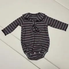 &mignon ボーダー セーラー襟 ロンパース アンドミニョン 70