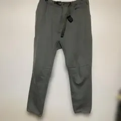 beams別注グラミチGRAMICCI珍品ジャージ〜ボンディングパンツ明グレー系