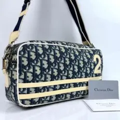 美品 クリスチャンディオール PVC ショルダーバッグ トロッター柄 ナンバー