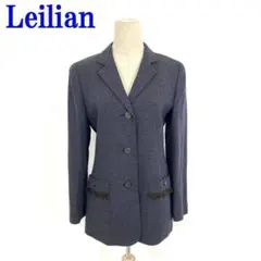 レリアン テーラードジャケット ウール 裏地有 紺 ネイビー ７ C1994