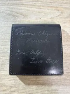 ALZUNI アルズニ 二つ折り財布 本革 レザーウォレット ブラック