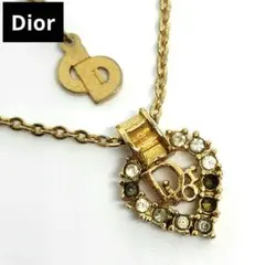 DIOR ディオール ネックレス ハート ストーン アクセサリー ジュエリー 金