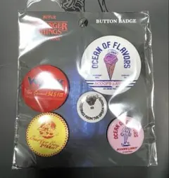 ストレンジャーシングス スリーコインズ 缶バッジ5個セット