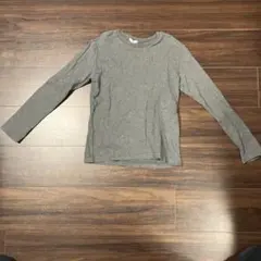 UNIQLO グレー 長袖ロンT カットソー　140サイズ