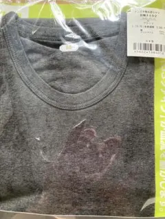 新品 メンズ半袖丸首シャツ M グレー 1枚