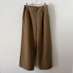 LEPSIM レプシィム ワイドパンツ M レディース ブラウン タックパンツ