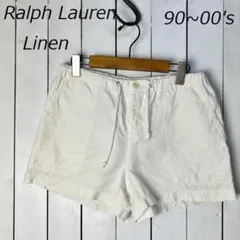90s～ Ralph Lauren SPORT リネン ショートパンツ 日本製