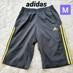 adidas CLIMALITE ハーフパンツ ブラック/イエロー