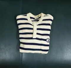 ウール ビンテージ ボーダー セーター L