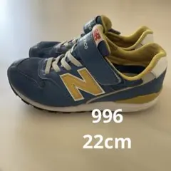 New Balance キッズ スニーカー 青/黄色
