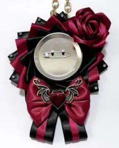 痛ロゼット/赤/ボルドー/ワインレッド