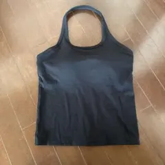 ユニクロ　ブラトップ　エアリズムコットンオープンバックホルターブラトップ　Ｌ