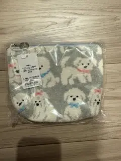 新品未使用　フェイラー　舟型ポーチ大　モフモフワンチャン