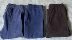ユニクロ　レギンス　7部丈　3枚セット　110