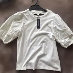 BANANA REPUBLIC パフスリーブ Tシャツ ホワイト Mのサムネイル