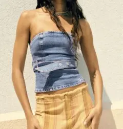 zara ザラ　TRF デニム　ビスチェ　ベア　gyda マウジー　H&M gu