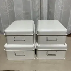 未使用品 ☆ IKEA ブリキ缶 大と中 4個セット アンティーク レトロ 