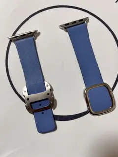 40mm Apple Watch用 青いレザーバンド