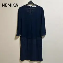 NEMIKA ネミカ Leilian 異素材切替 ワンピース
