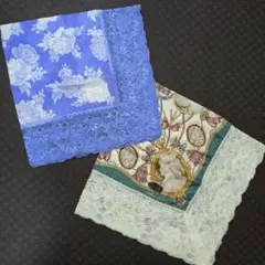 新品未使用 CAMMEO カメオ ハンカチ 大判レースハンカチ2枚セット